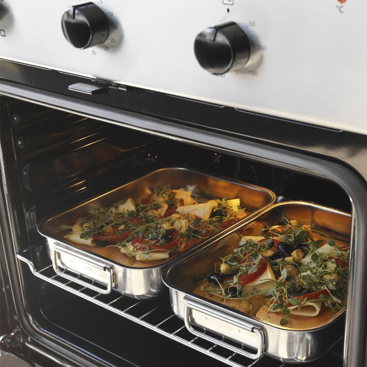 Belfry Kitchen Stainless Steel Roasting Trays Oven Pan Dish